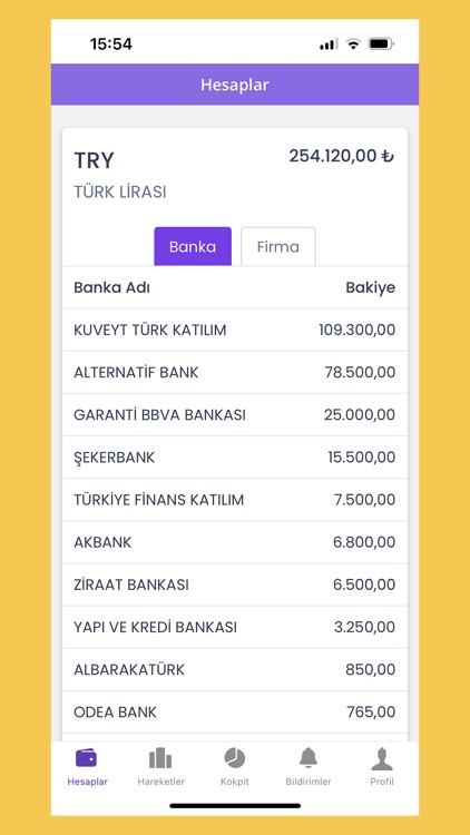 Finstant Banka Hesap Yönetimi