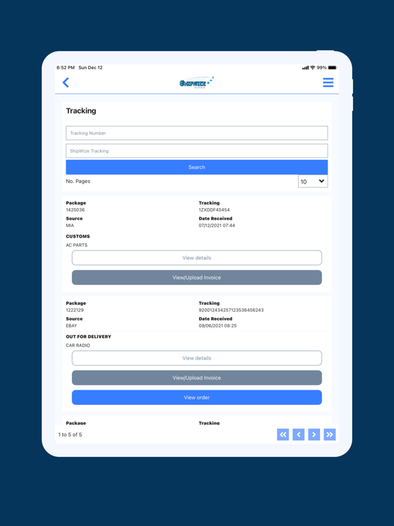 ShipWize Jamaica iPad screenshot 6 - Utilities app