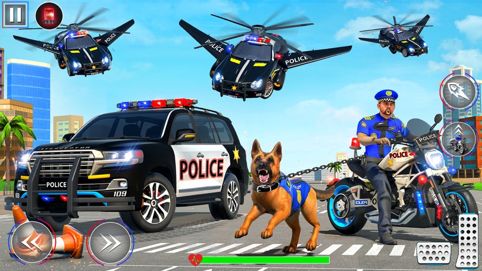 US Police Heli Car Chase Games - 2.0.6 - (iOS)