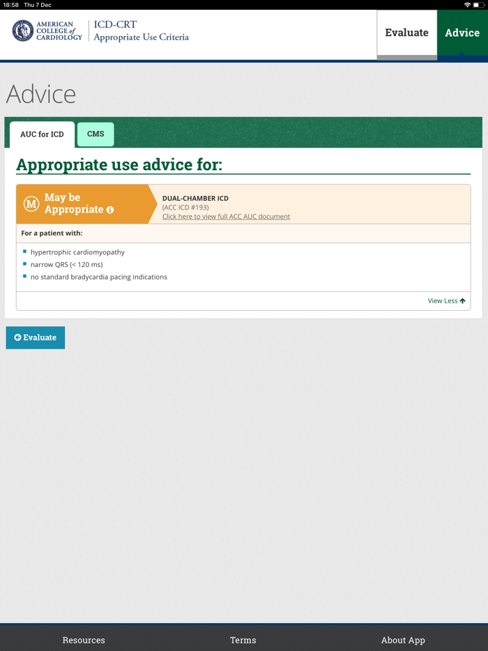 ICD-CRT Appropriate Use