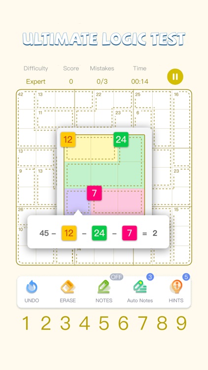 Killer Sudoku Master-SumSudoku screenshot-3