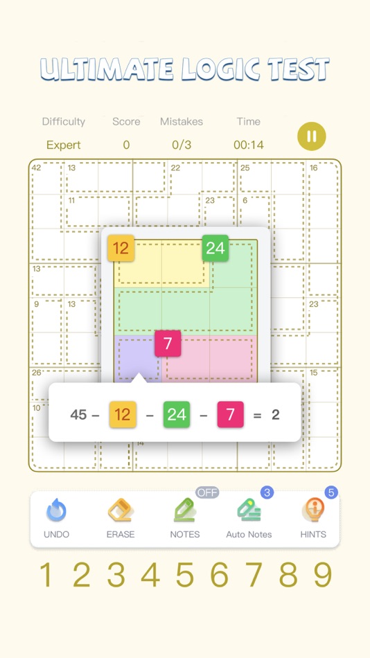 #4. Killer Sudoku Master-SumSudoku (iOS) 由: 振开 徐