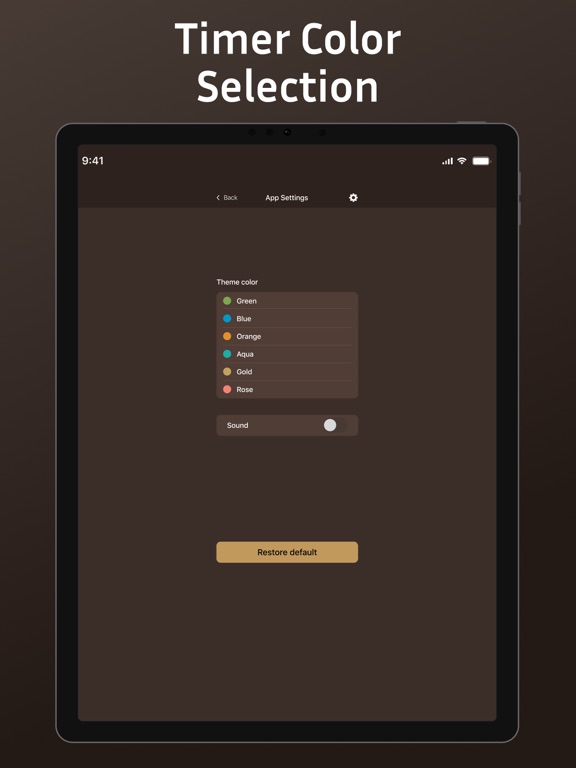Chess Timer: Clock for Chess iPad screenshot 4 - Utilities app