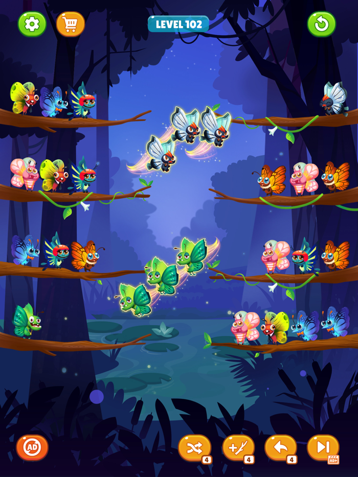 Butterfly Sort Sort Puzzle