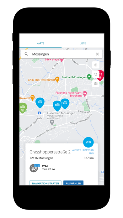 Mössingen E-Mobil Screenshot