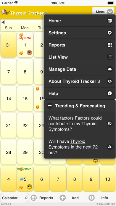 Thyroid Tracker 3 Screenshot