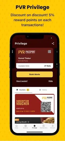Game screenshot PVR Cinemas - Movie Tickets apk