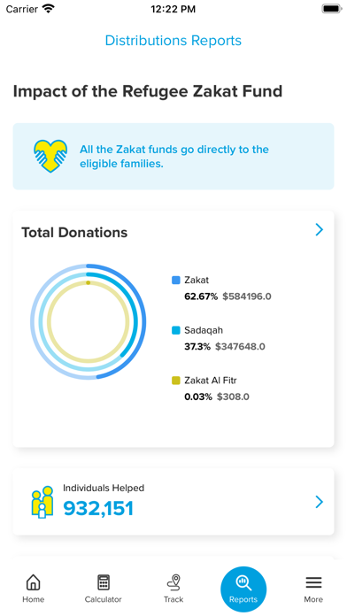 Refugee Zakat Fund Screenshot
