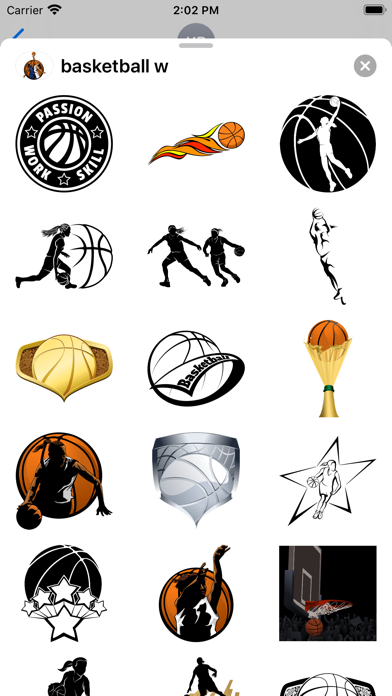 Women's Basketball Stickers Screenshot