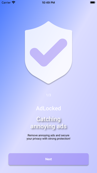 Adlocked – No Ads Web Browsing Screenshot