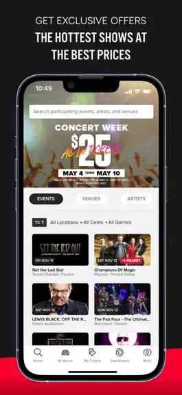 Game screenshot Live Nation – For Concert Fans apk