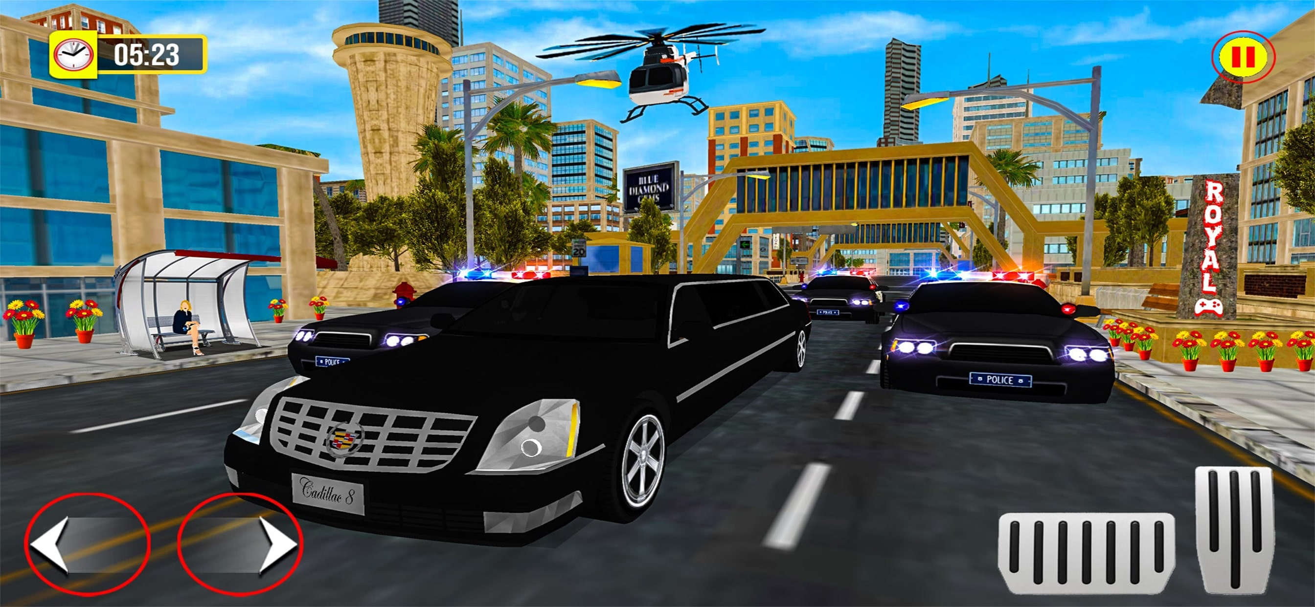 Modern police car driving game