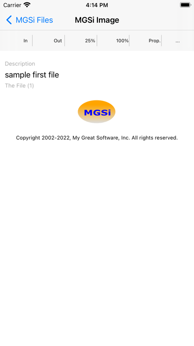 MGSi Screenshot