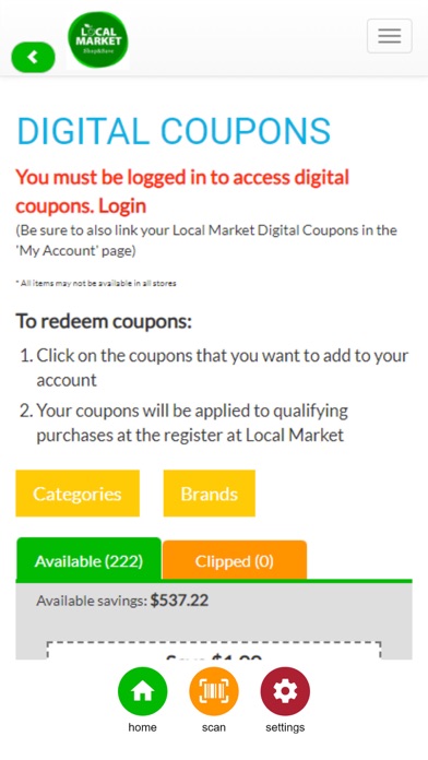 Local Market Foods Screenshot