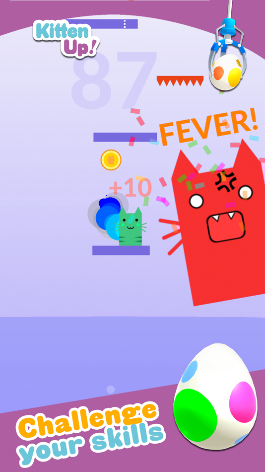#5. Kitten Up! Jump & Claw Games (iOS) 由: Dual Cat