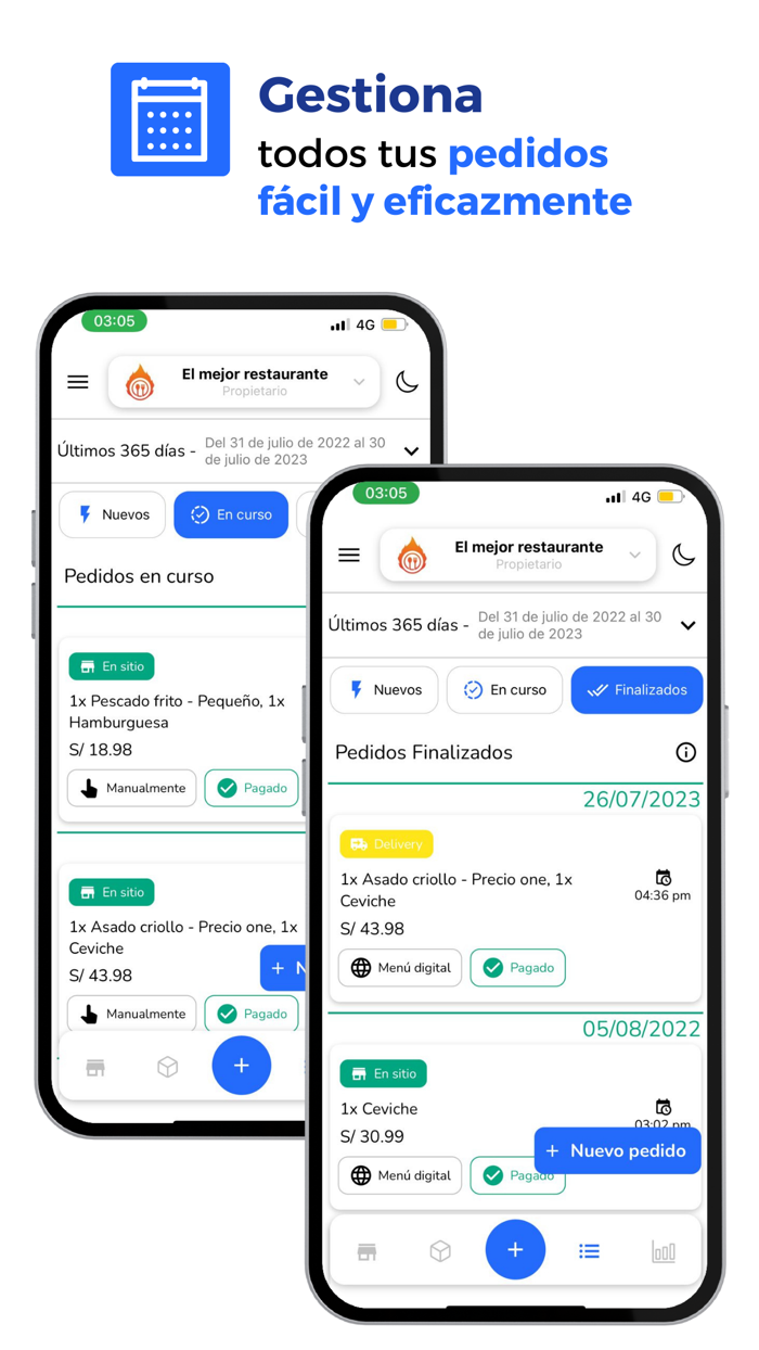 Ganvent Eats Menú digital