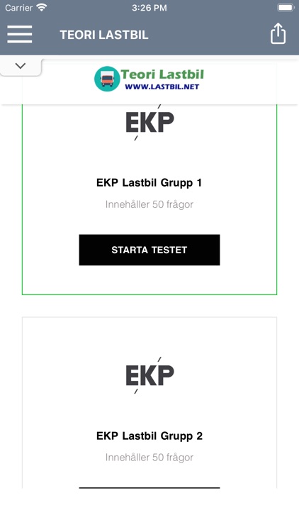 Teori C, CE & YKB Lastbil