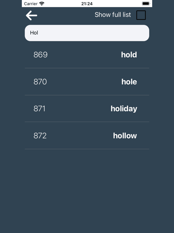 Screenshot #6 pour BIP39 Wordlist
