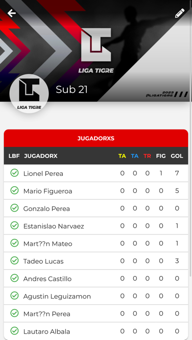 Liga Tigre Screenshot