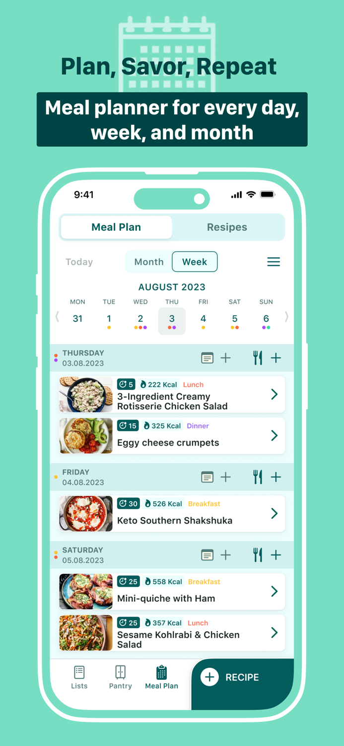 Grocery list. Shopping list