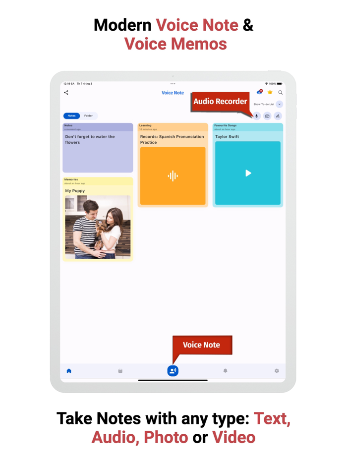 Voice Notes  Memos Notepad 