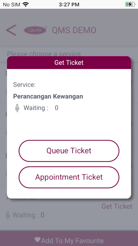 #3. Queue Management System (QMS) (iOS) 由: General Microsystems Sdn Bhd