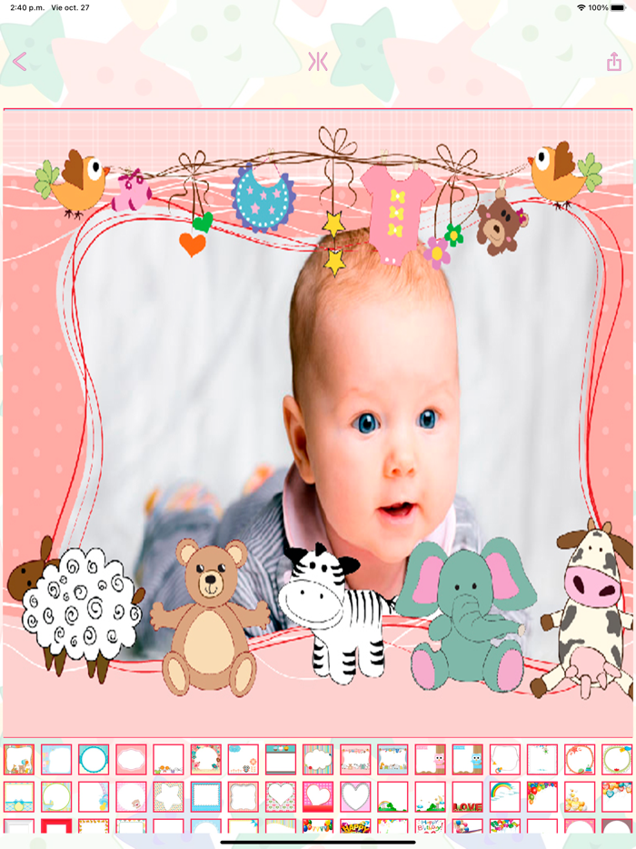 Baby frames to cards