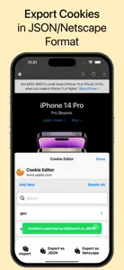 Cookie Editor For Safari screenshot #5 for iPhone
