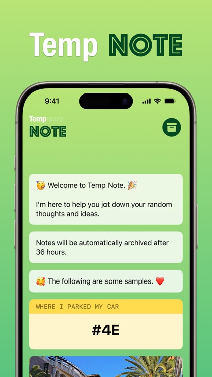 Temp Note -Your Temporary Note