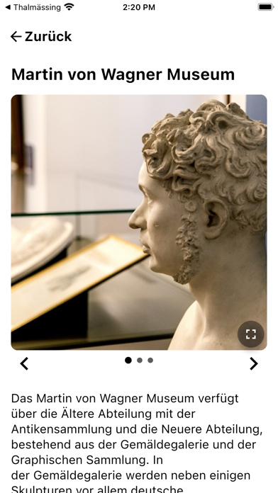 Martin von Wagner Museum Screenshot