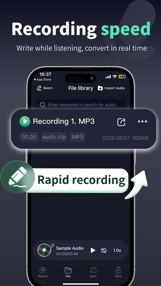 #3. Audio Editor&clip convert MP3 (iOS) Bởi: Chengdu Shark Fin Network Technology Co., Ltd.