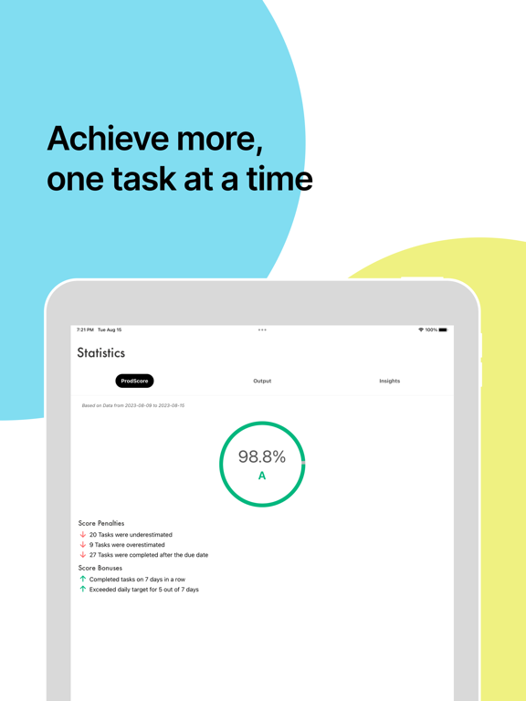 dailyblocks iPad screenshot 3 - Productivity app