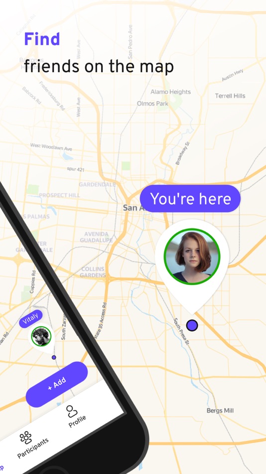 #2. On Map:Locate your friends GPS (iOS) 由: DD1 LLP