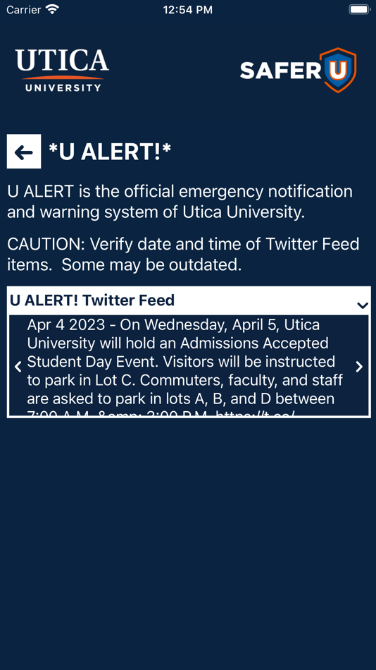 #2. SAFER U (iOS) 由: Utica University