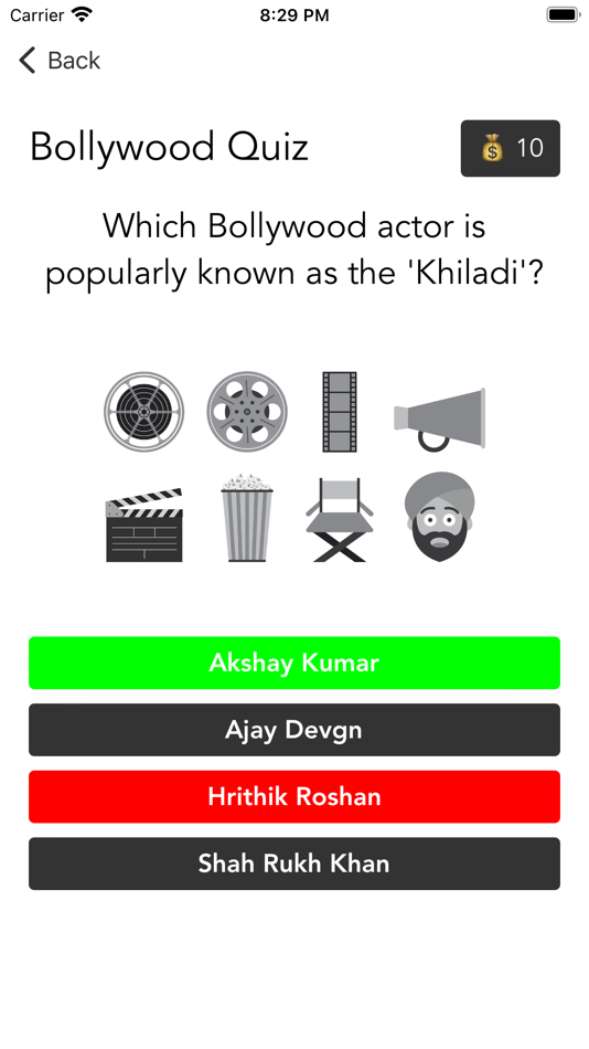 #4. Bollywood-Quiz (iOS) Podle: Ankush Minda