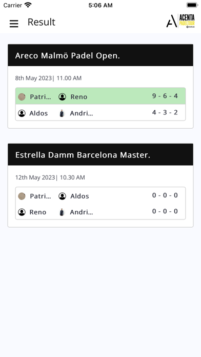 Acenta Padel Tour Screenshot