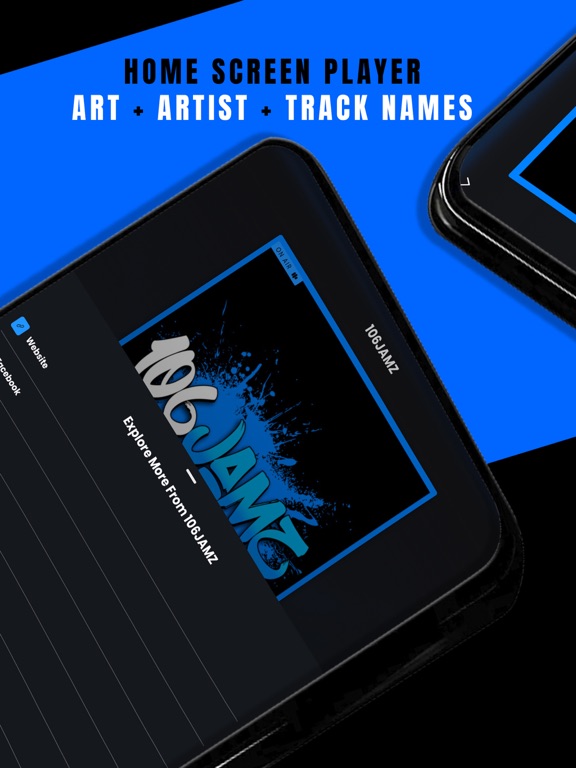 106JAMZ iPad screenshot 4 - Music app