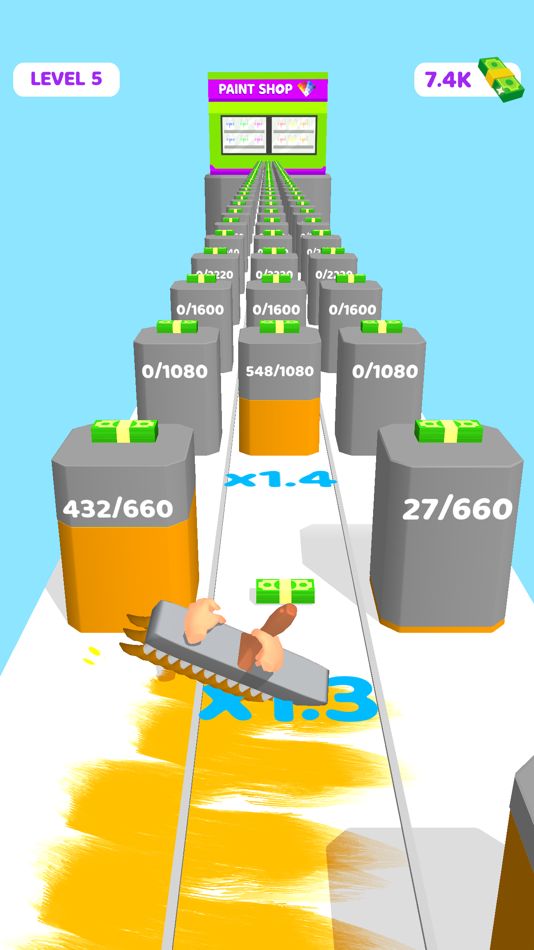 #8. Paint Brush Run (iOS) โดย: Marula Games OU