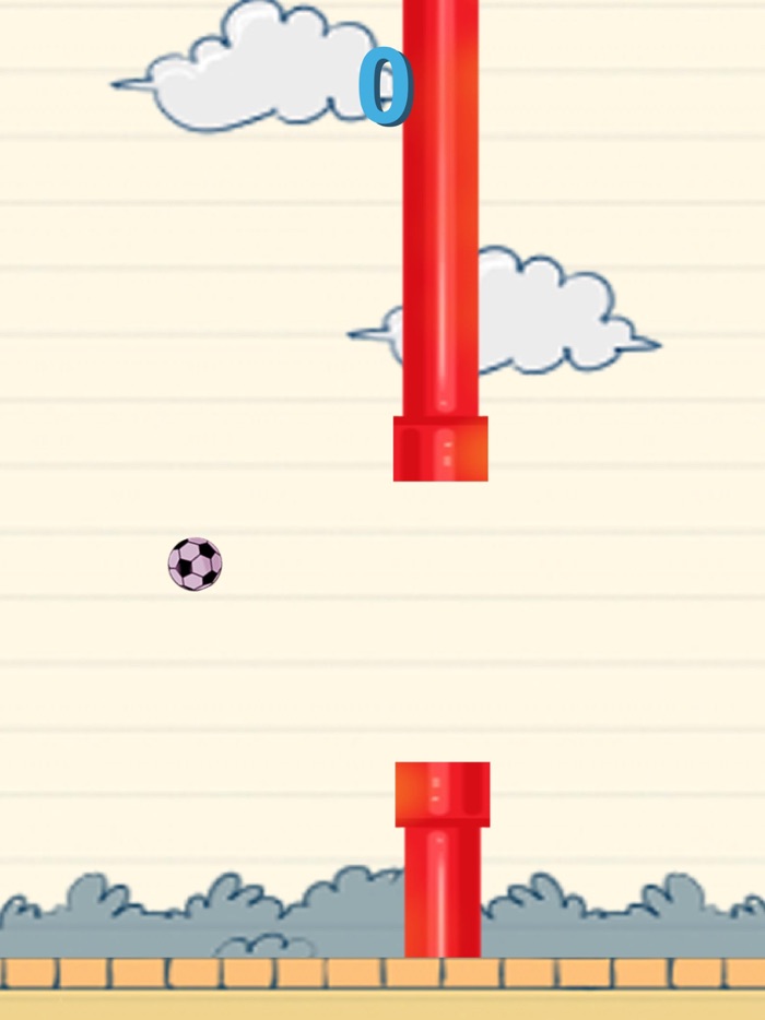 Flying Football Ball