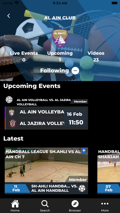 Cam Plus Sports Screenshot