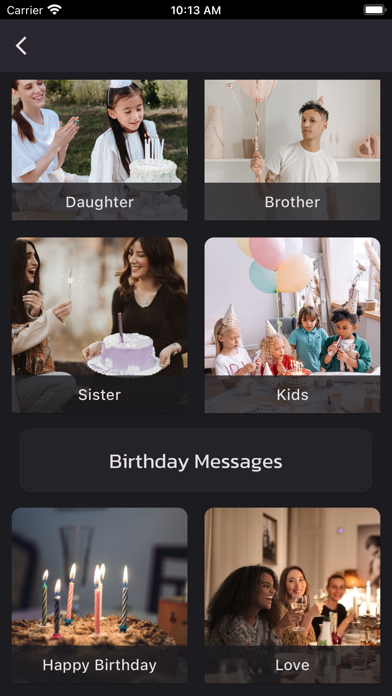 Birthday + Screenshot