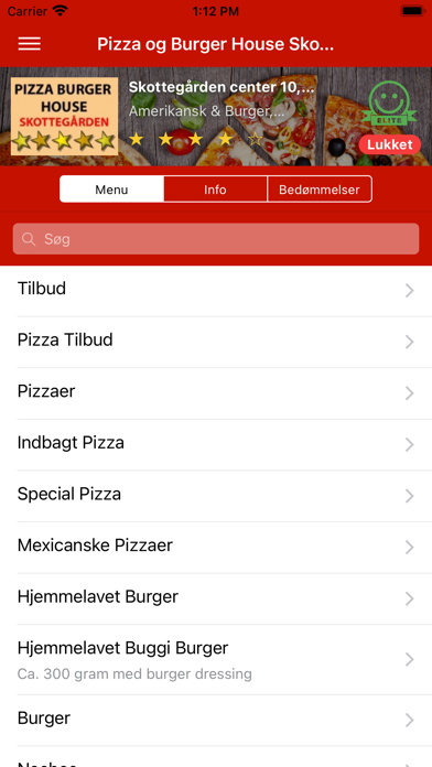 Pizza og Burger House Skottega Screenshot