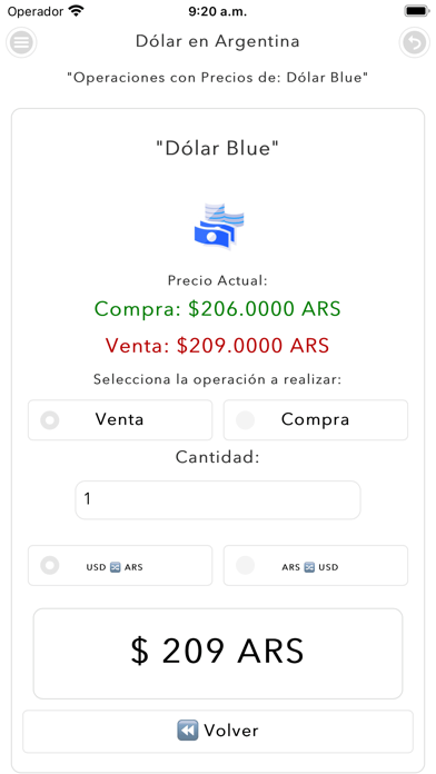Dolar en Argentina Screenshot