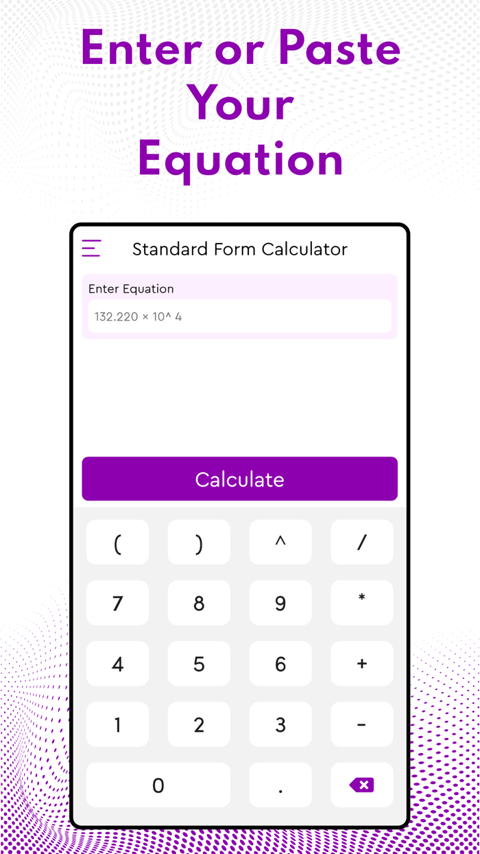 Standard Form Calculator
