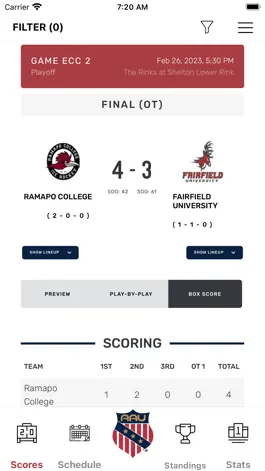 Game screenshot AAU College Hockey apk