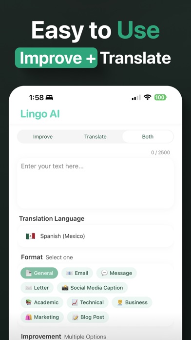 Lingo AI: Improve & Translateのおすすめ画像2
