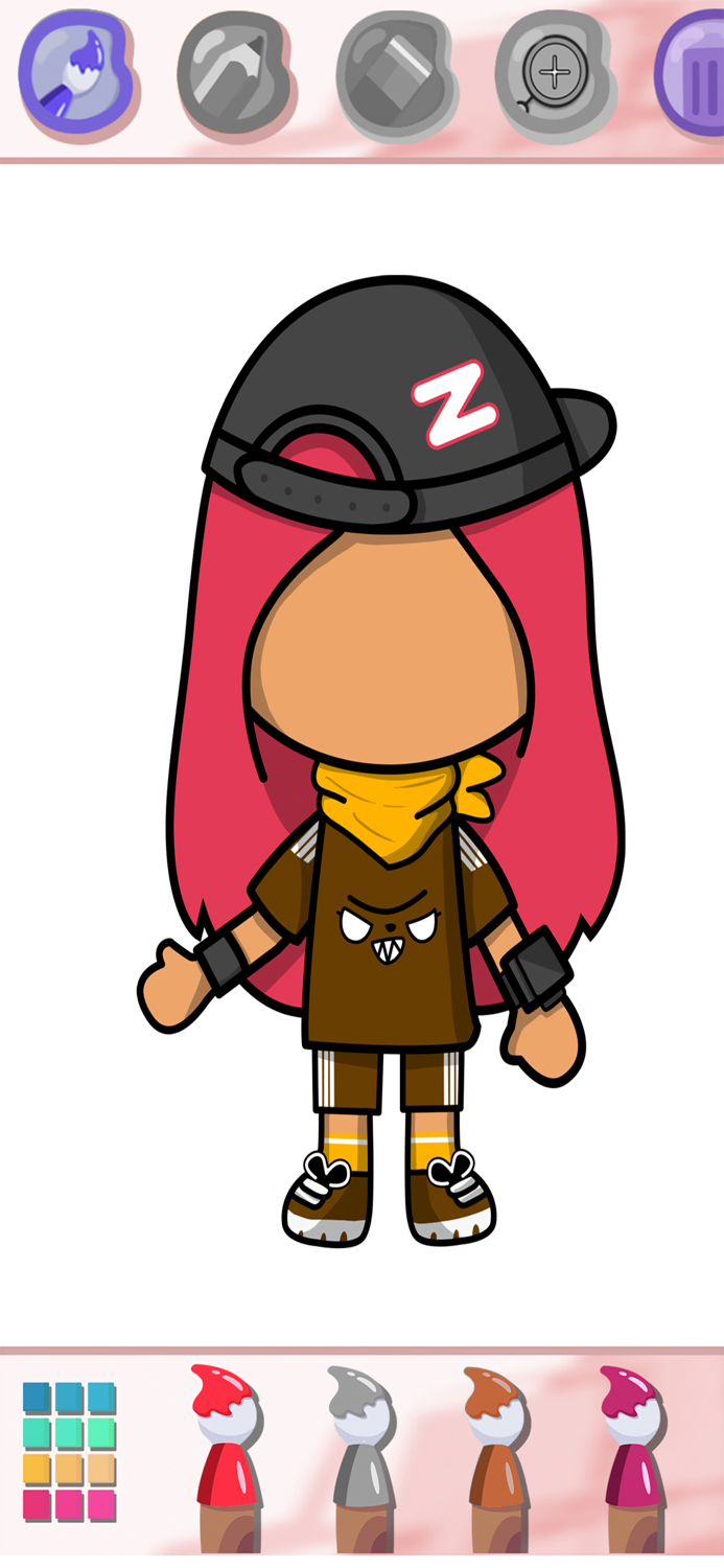 Toca Life Coloring Book