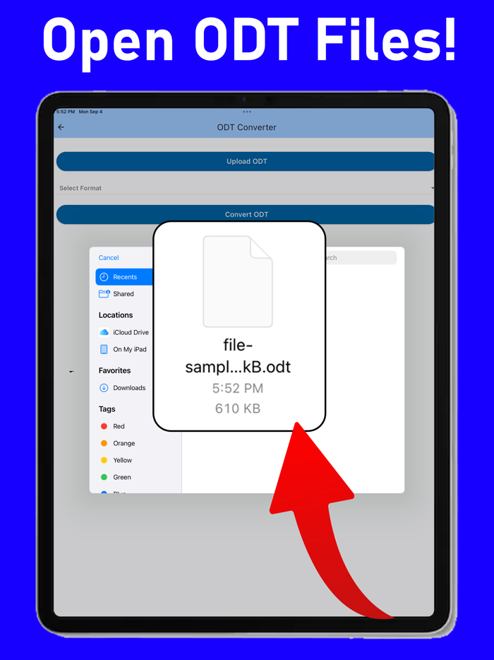 ODT Converter Reader PDF DOCX