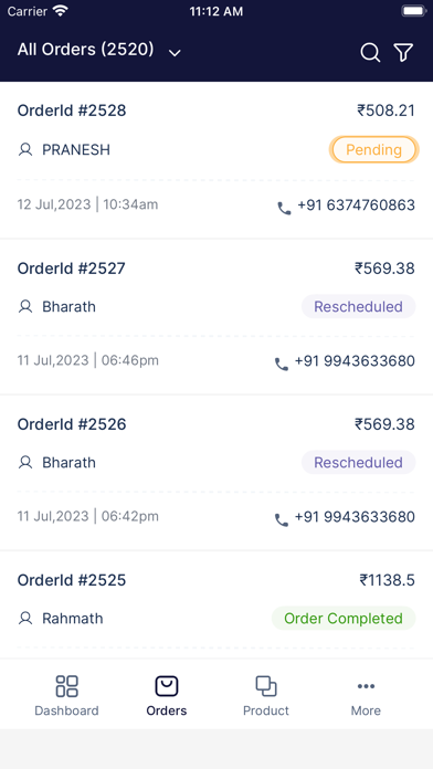 OrdeEasy Seller Screenshot
