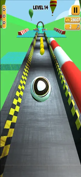 Game screenshot Crazy Ball Run Sky Ramp Game mod apk